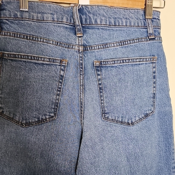 J. Crew Blue Ankle Cropped Jeans Size 27 Raw Hem - Picture 7 of 11